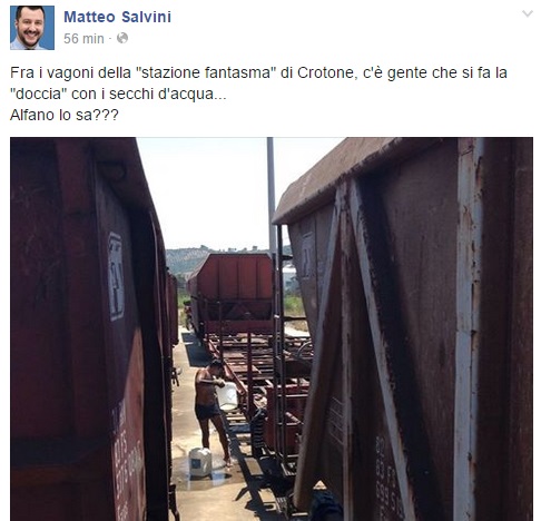 I post di Facebook di Matteo Salvini in Calabria 2