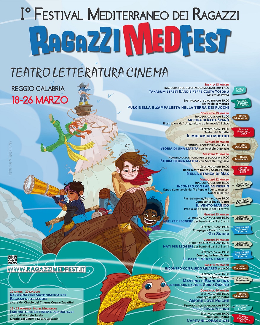 Reggio – Dal 18 al 26 marzo la prima edizione del Ragazzi MedFest