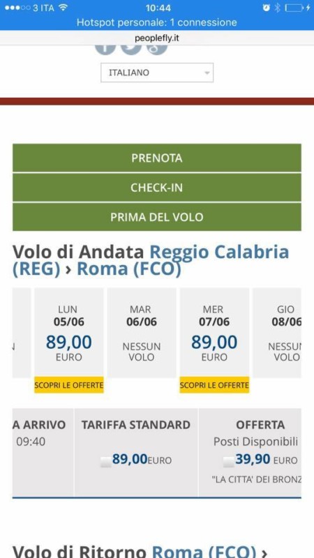 gli aerei fantasma della PeopleFly