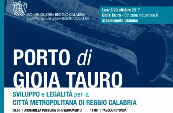 Gioia Tauro: lunedì assemblea pubblica di Confindustria Reggio Calabria