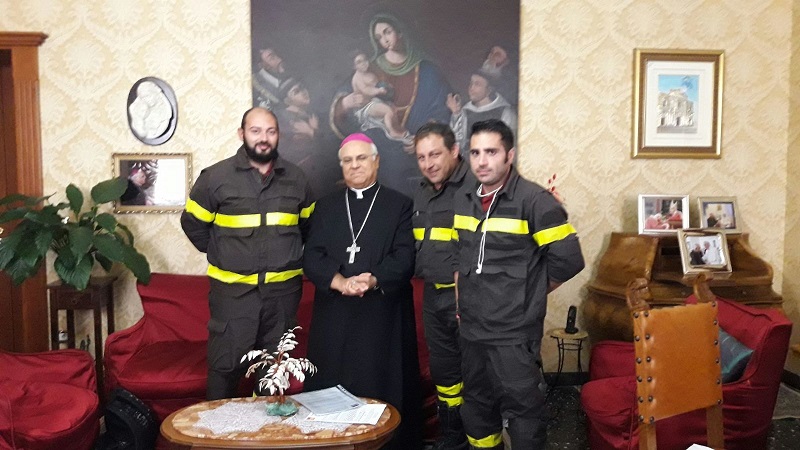 Precari dei Vigili del Fuoco incontrano Vescovo di Catanzaro Vincenzo Bertolone