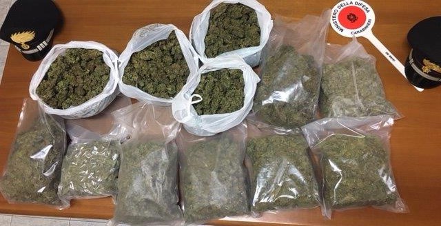 Con 8 kg di marijuana in casa: arrestati per spaccio 2 fratelli