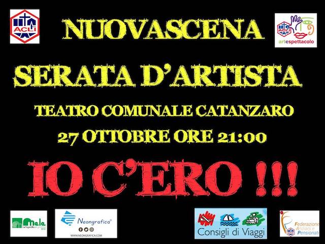 Catanzaro – Il circolo Nuova Scena Acli organizza l’edizione di Serata D’Artista