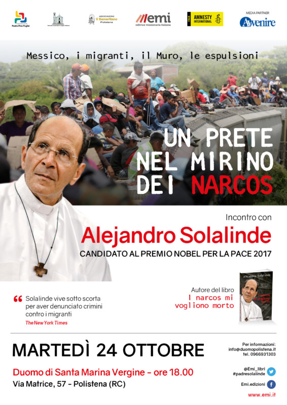 Don Solanide, candidato al Premio Nobel, fa tappa in provincia di Reggio Calabria