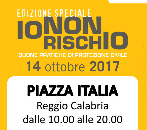 “Io non rischio” a Reggio Calabria – Sabato 14 ottobre a piazza Italia