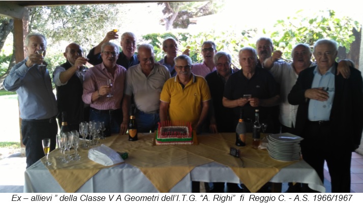 Reggio Calabria: a 50 anni dal diploma, rimpatriata della 5A geometri