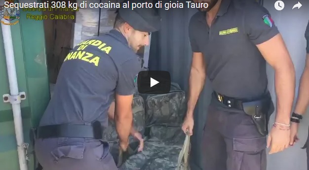 Sequestrati 308 kg di cocaina al porto di Gioia Tauro (VIDEO)
