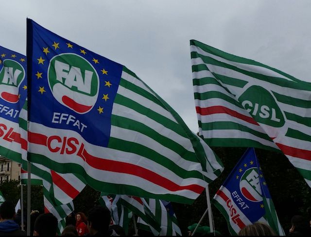 Catanzaro – Mobilitazione indetta dalla FAI Cisl nazionale il 28 ottobre