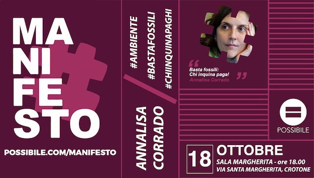 Crotone – Iniziativa per presentare proposte ambientali del “Manifesto di Possibile”