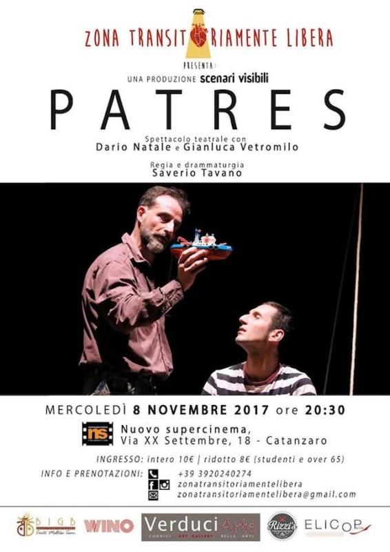Catanzaro – Zona Transitoriamente Libera, l’8 novembre Patres al Nuovo Supercinema