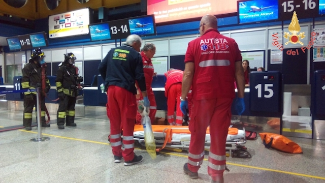 Simulato scoppio di un ordigno all’interno dell’aeroporto di Lamezia Terme