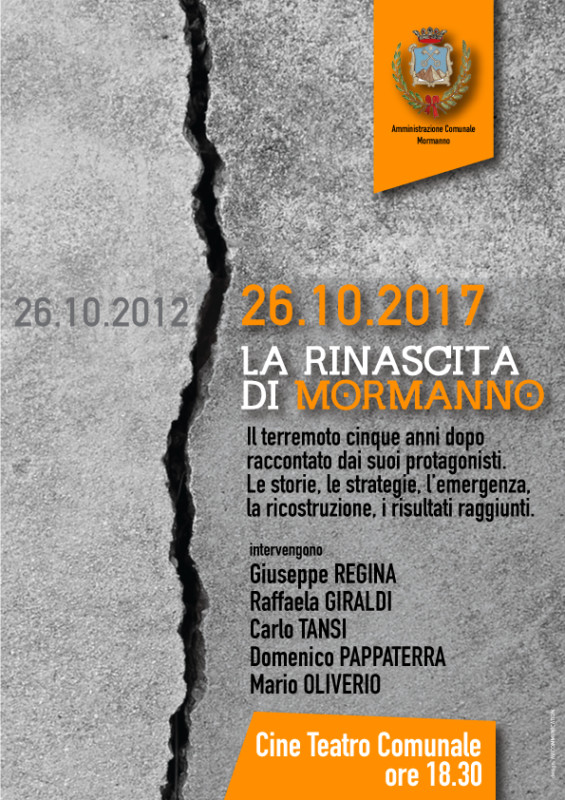 Il sisma del Pollino 5 anni dopo: Mormanno riparte