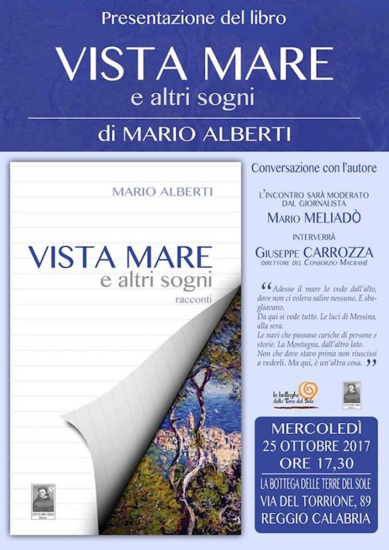 Reggio Calabria – Presentazione della raccolta di racconti Vista mare e altri sogni