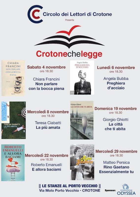 Crotone – Incontro con Roberto Emanuelli mercoledì 22 novembre