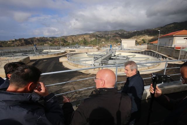 Oliverio visita i cantieri della Diga sul Menta