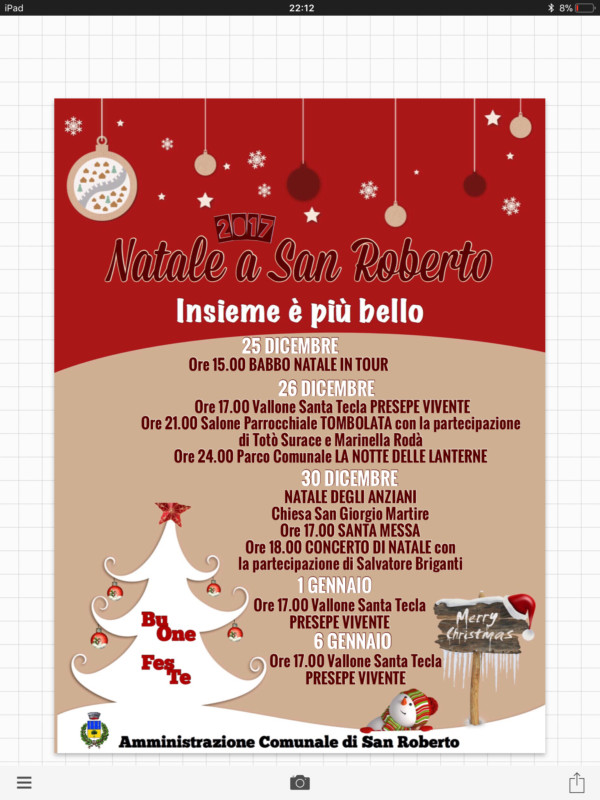 San Roberto (Rc ) – Natale 2017, tre date da non perdere
