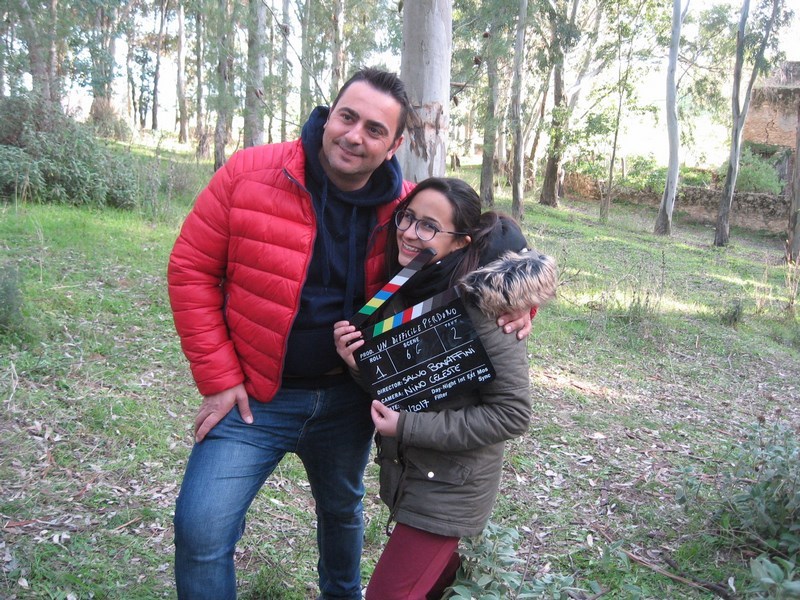 DENISE SAPIA CON IL REGISTA SALVO BONAFFINI