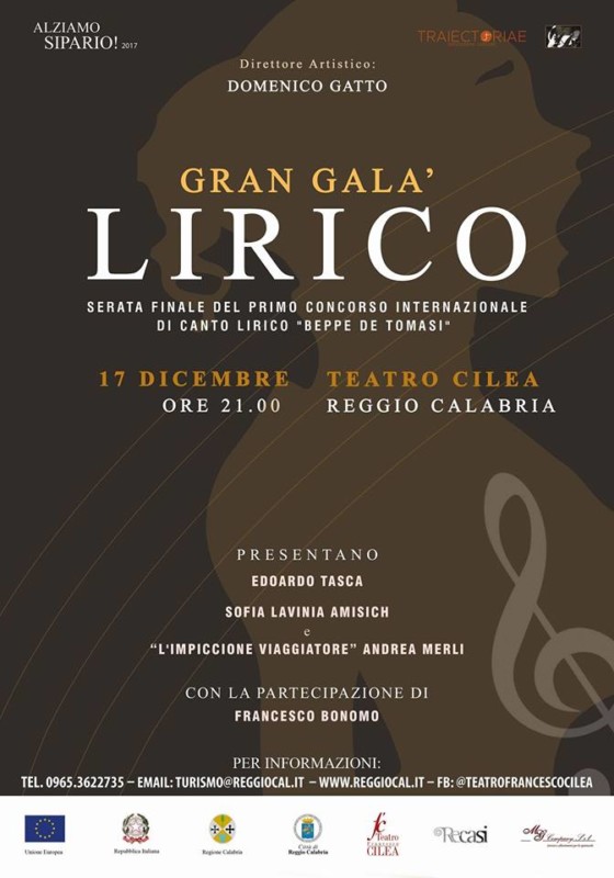 Reggio Calabria -Al Teatro Cilea, il Gran Galà Internazionale di Canto Lirico