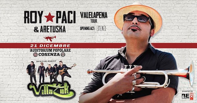 Roy Paci & Aretuska in concerto il 21 dicembre all’Auditorium Popolare di Cosenza