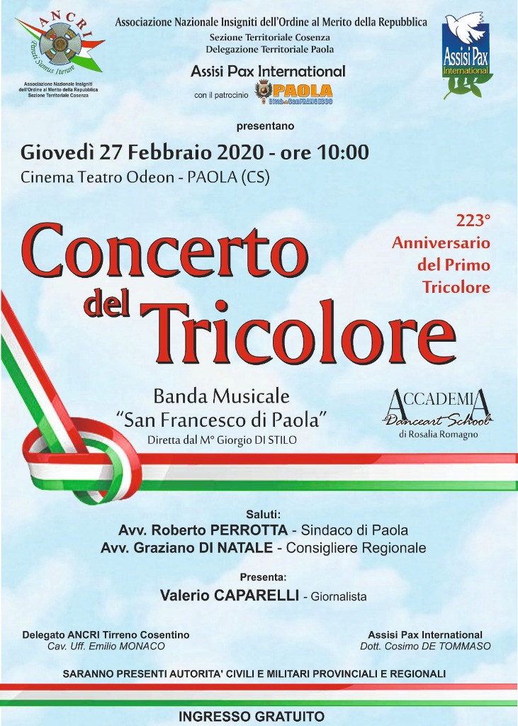 A Paola il Concerto del Tricolore