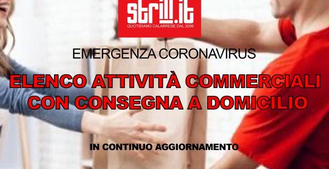 Emergenza coronavirus a Reggio Calabria – Resta a casa, la lista degli esercizi commerciali che consegnano a casa tua