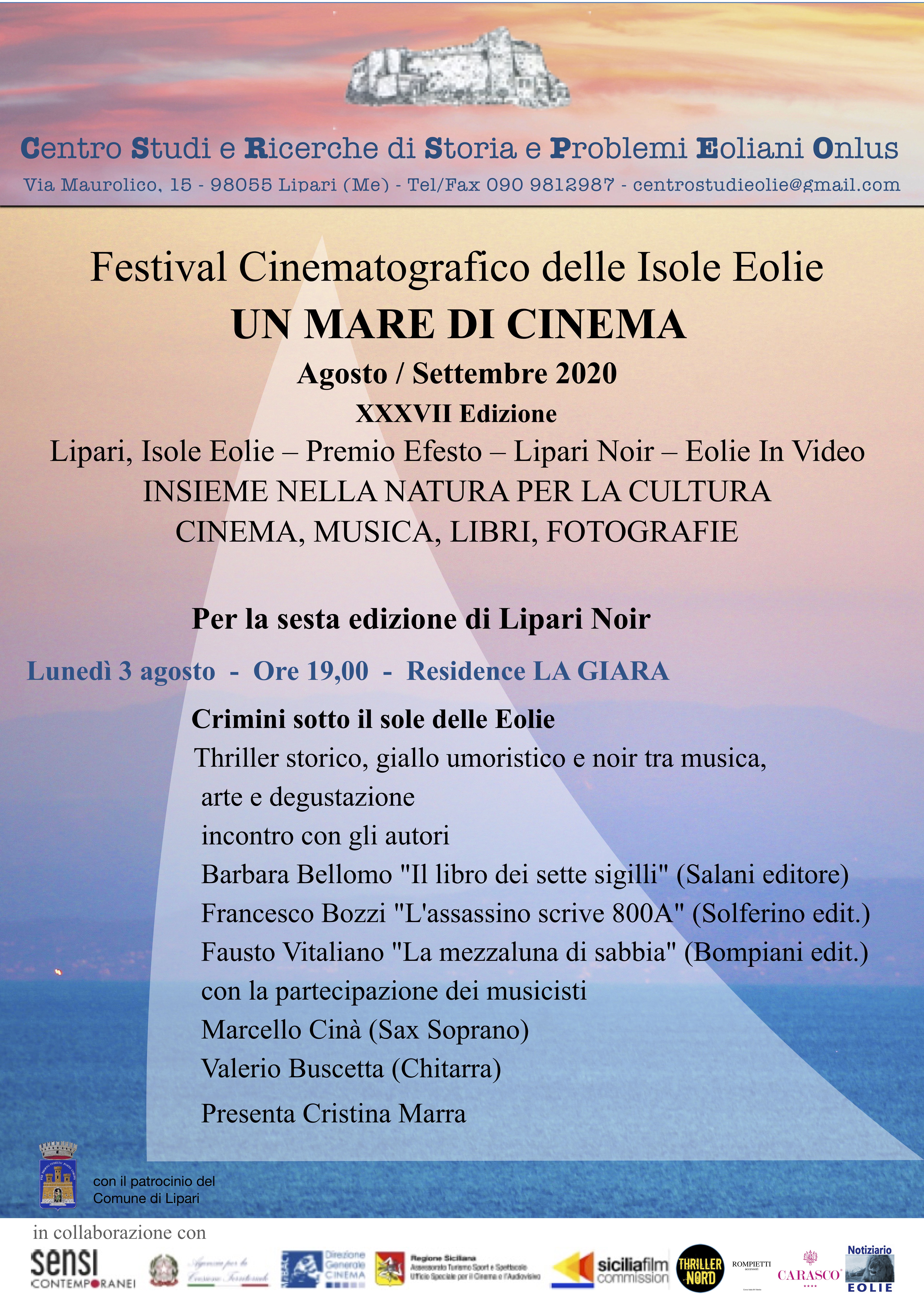 Con “Crimini sotto il sole delle Eolie” ritorna il Lipari Noir Festival