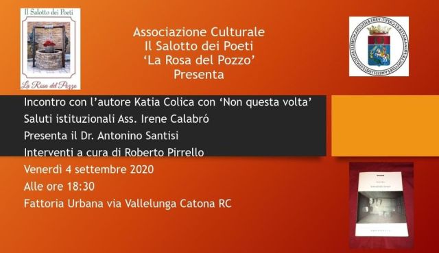 Reggio Calabria – Il Salotto dei poeti ospita Katia Colica