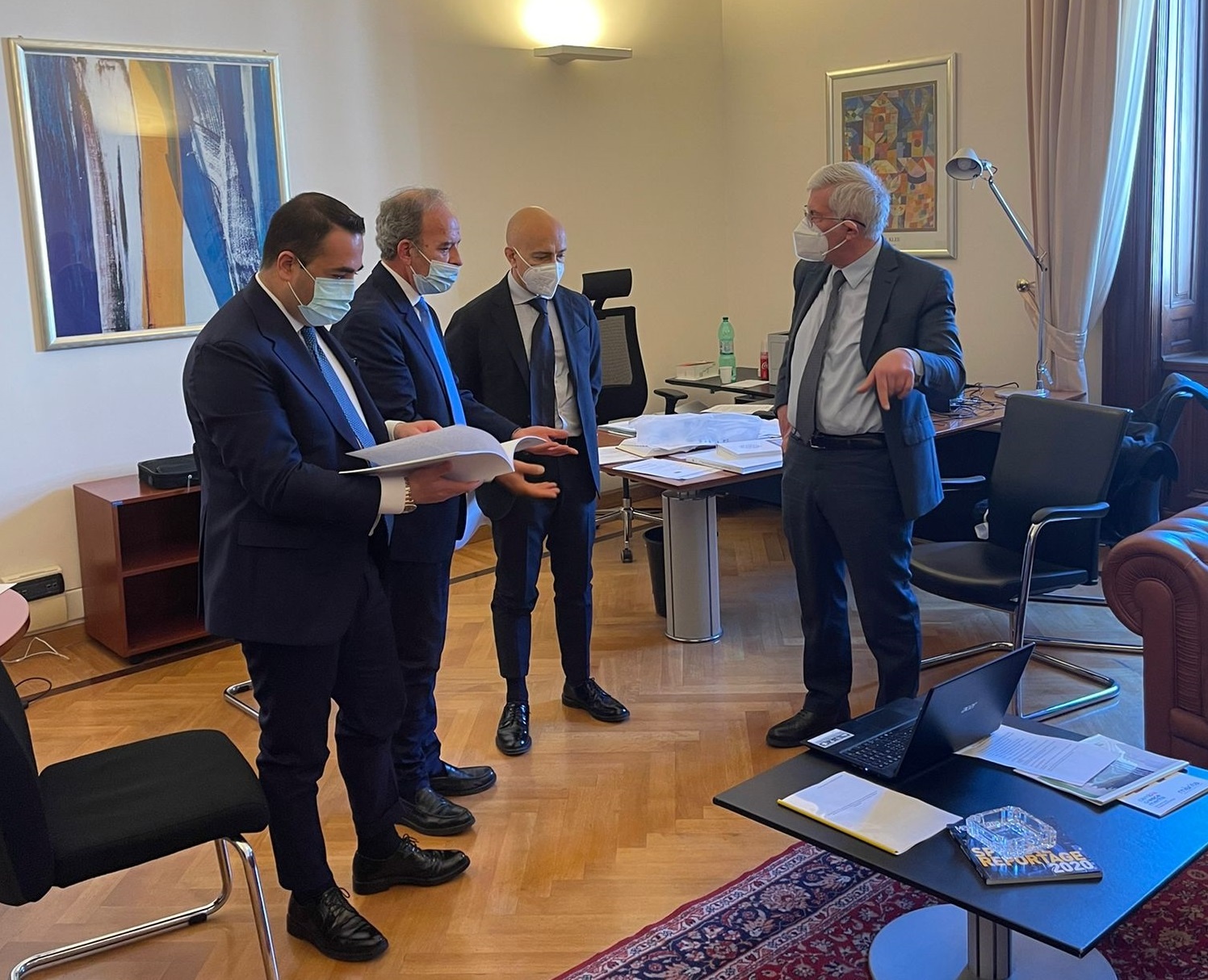 Rivoluzionare l’intera Area Grecanica con un solo grande progetto, Cannizzaro e Zimbone dal Ministro Carfagna: “Pensiamo in grande!”