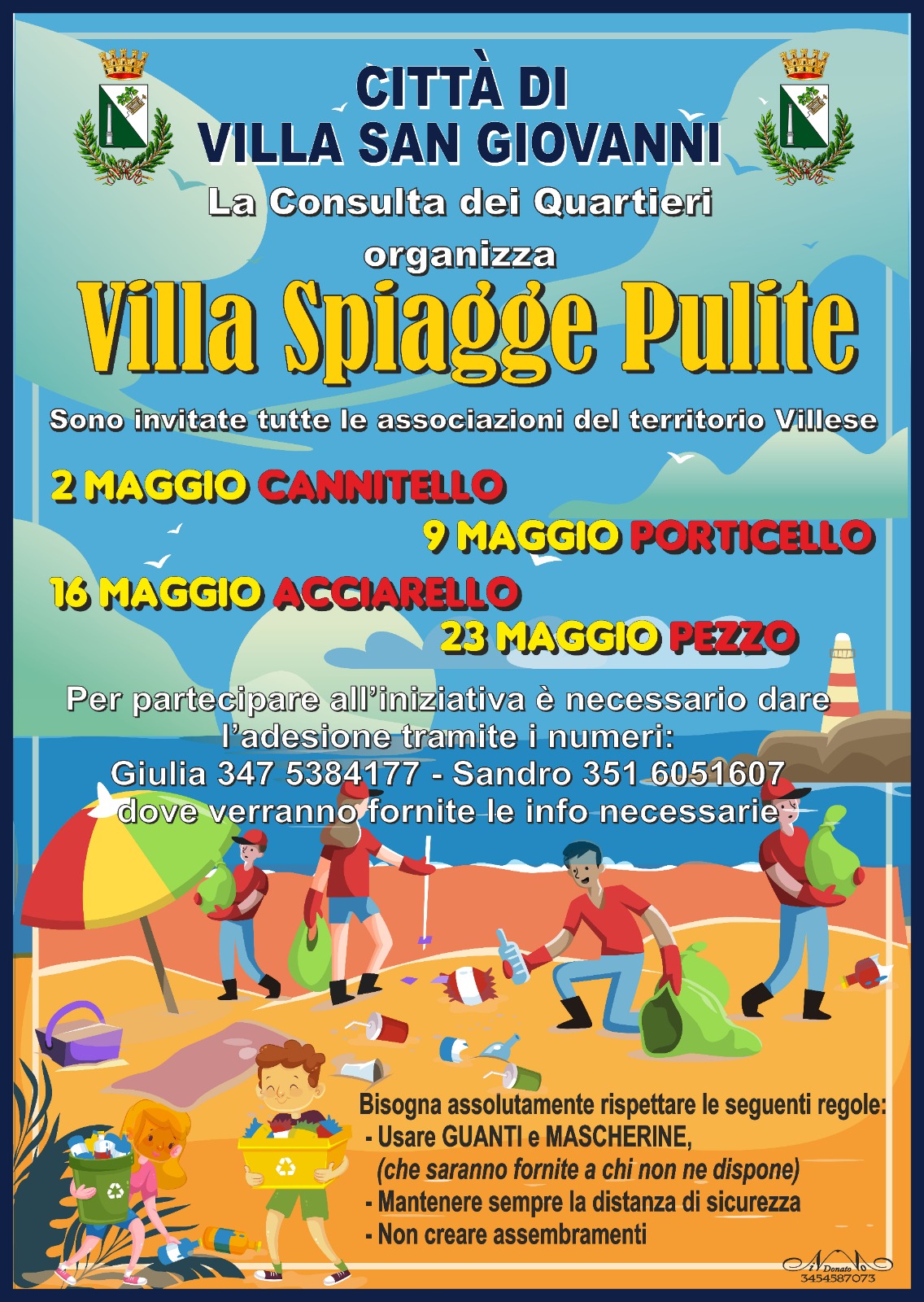 Villa San Giovanni: il 2 maggio iniziativa di pulizia delle spiagge