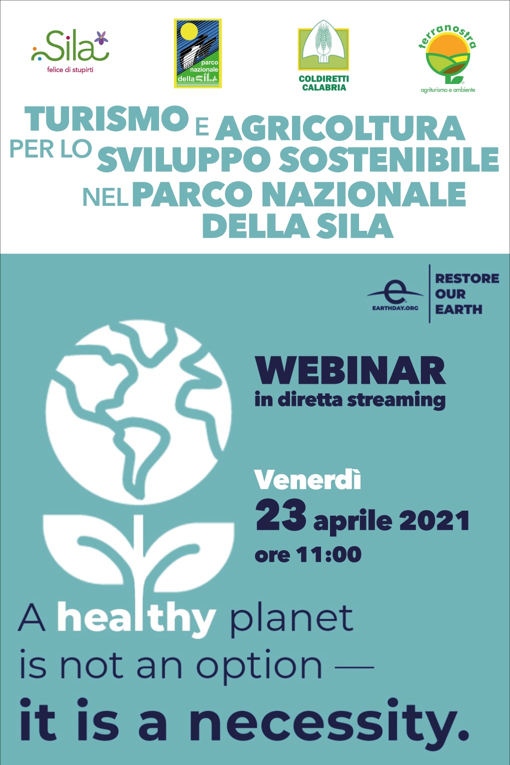 Un webinar sulla sostenibilità firmato Ente Parco Nazionale della Sila, Destinazione Sila e Coldiretti Calabria per celebrare la Giornata Mondiale della Terra
