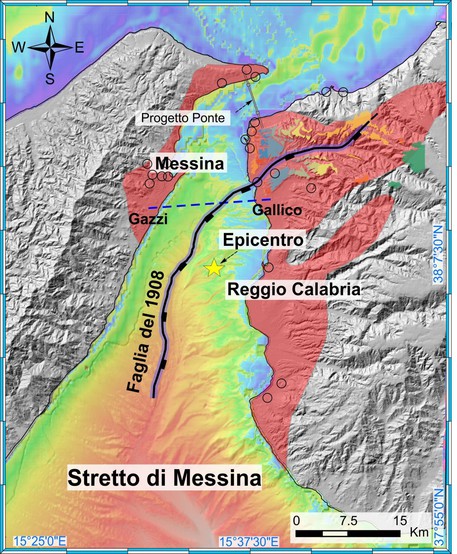 Stretto di Messina, scoperta la faglia marina che provocò il terremoto del 1908