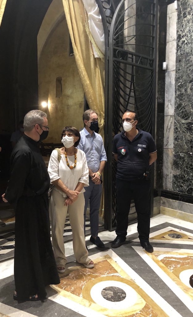 Amalia Bruni in visita istituzionale al santuario San Francesco di Paola
