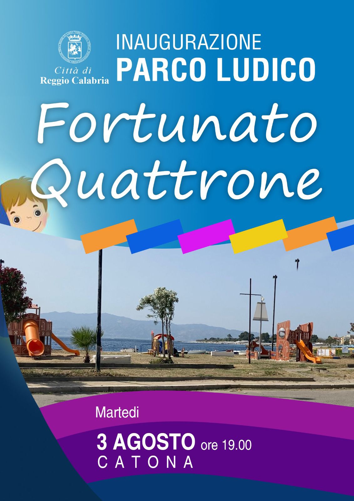 Reggio Calabria – Domani inaugurazione del nuovo parco ludico inclusivo a Catona