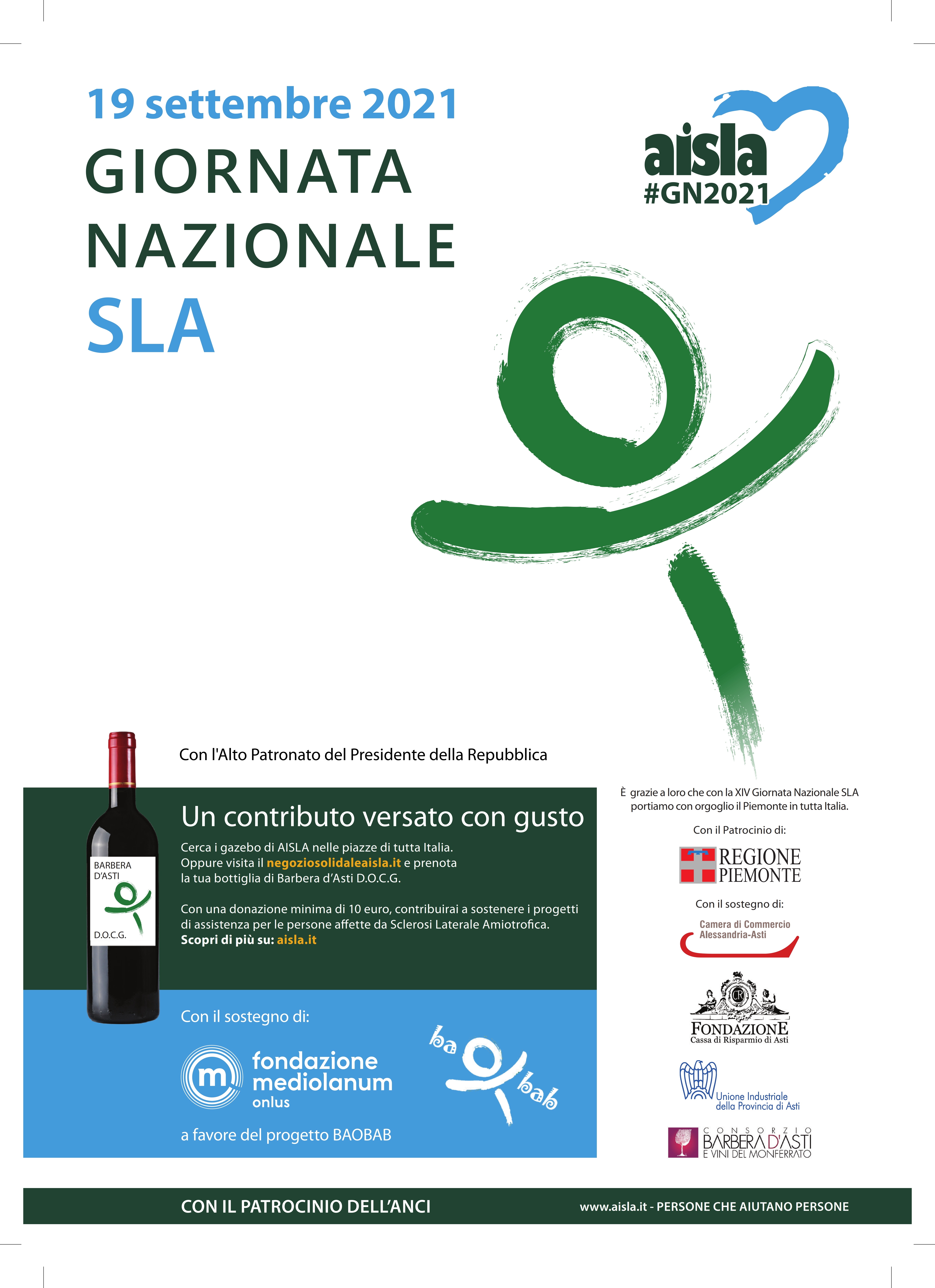 Il 18 e 19 settembre AISLA celebra in Calabria la Giornata Nazionale SLA