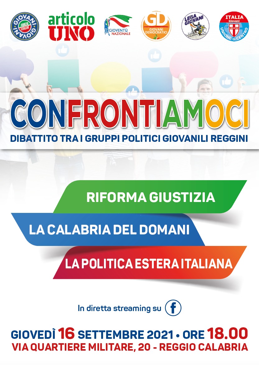 Conto alla rovescia per “Confrontiamoci”, il 1° dibattito tra gruppi politici giovanili reggini