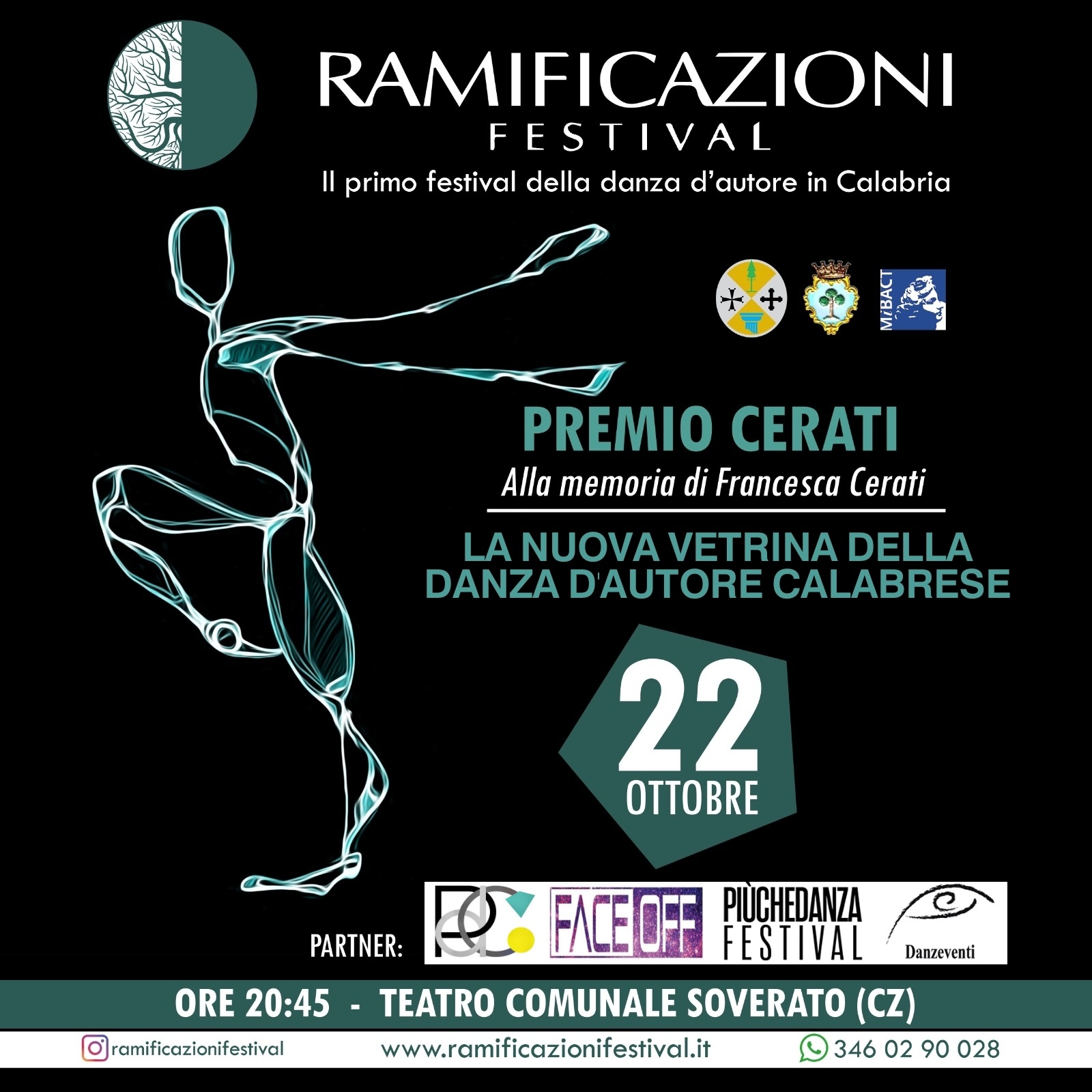 Ramificazioni” primo festival – Gran finale domani sera con il Premio Cerati al Teatro Comunale di Soverato giovedì 21 ottobre 2021 – 15:42