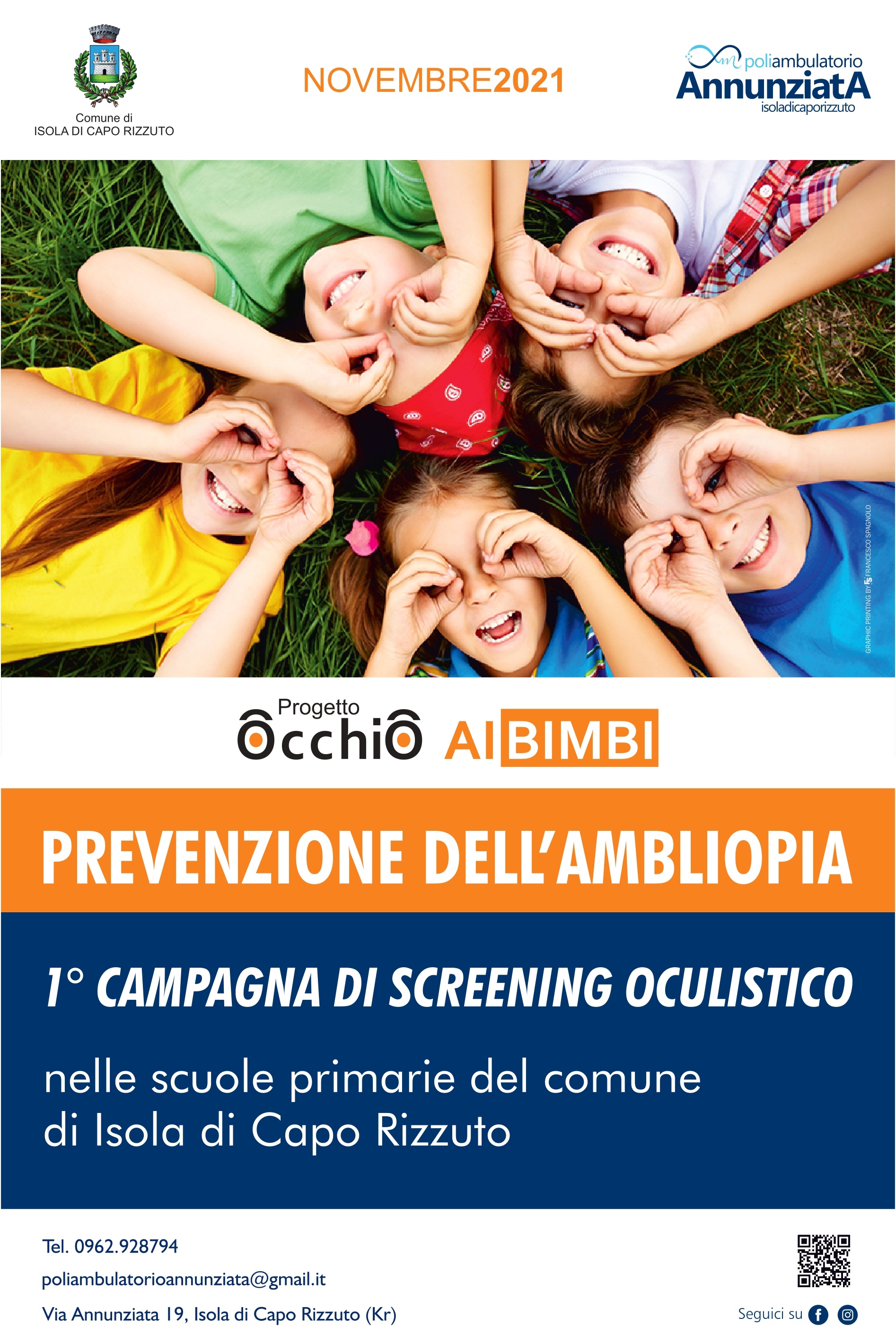 Isola Capo Rizzuto – “Occhi ai bimbi”, prevenzione oculistica per i bambini del territorio