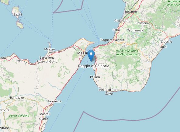 Terremoto Reggio Calabria – Messina: scossa nello Stretto