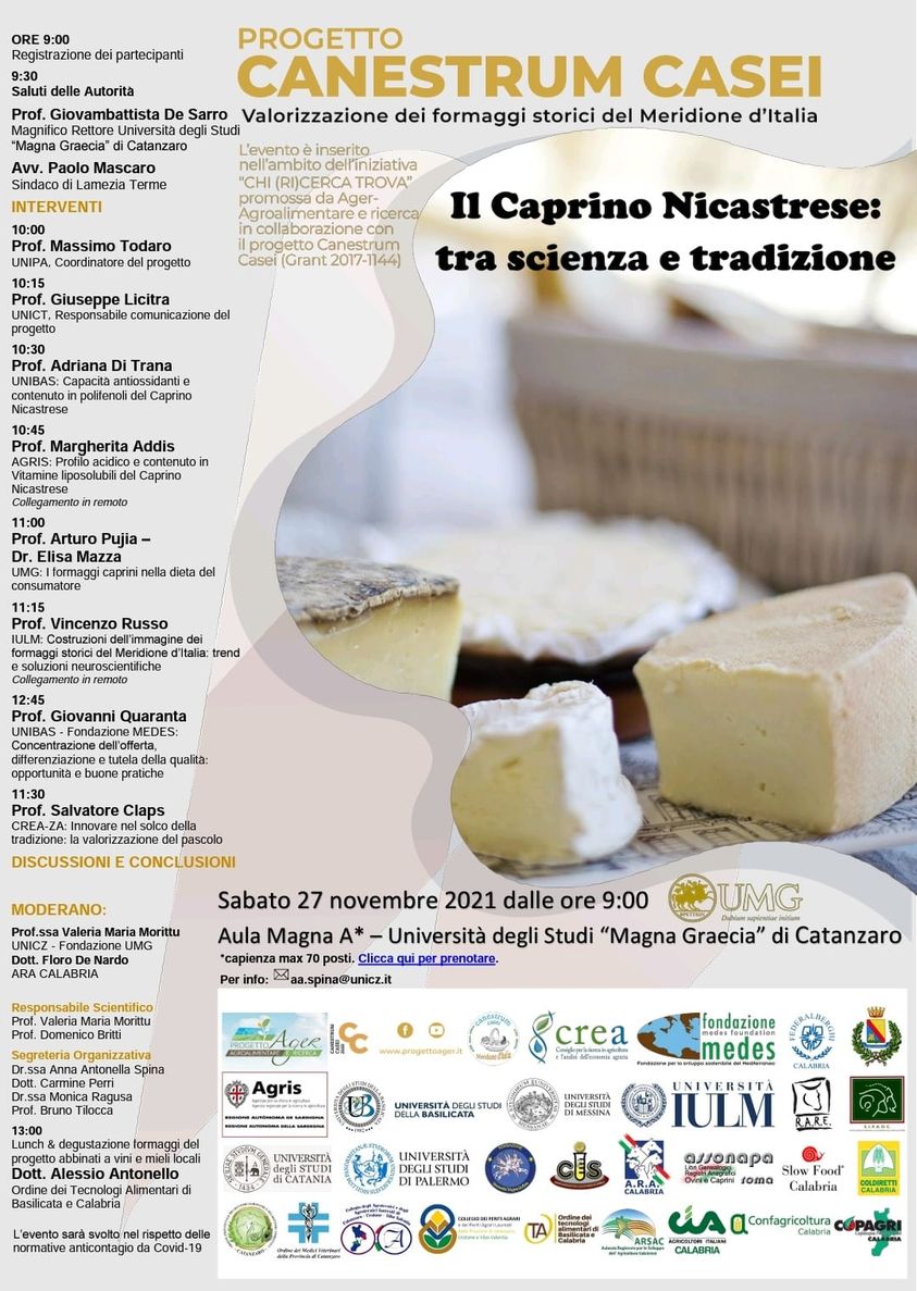 Il 26 e 27 novembre due eventi presso l’Università degli Studi “Magna Graecia” di Catanzaro
