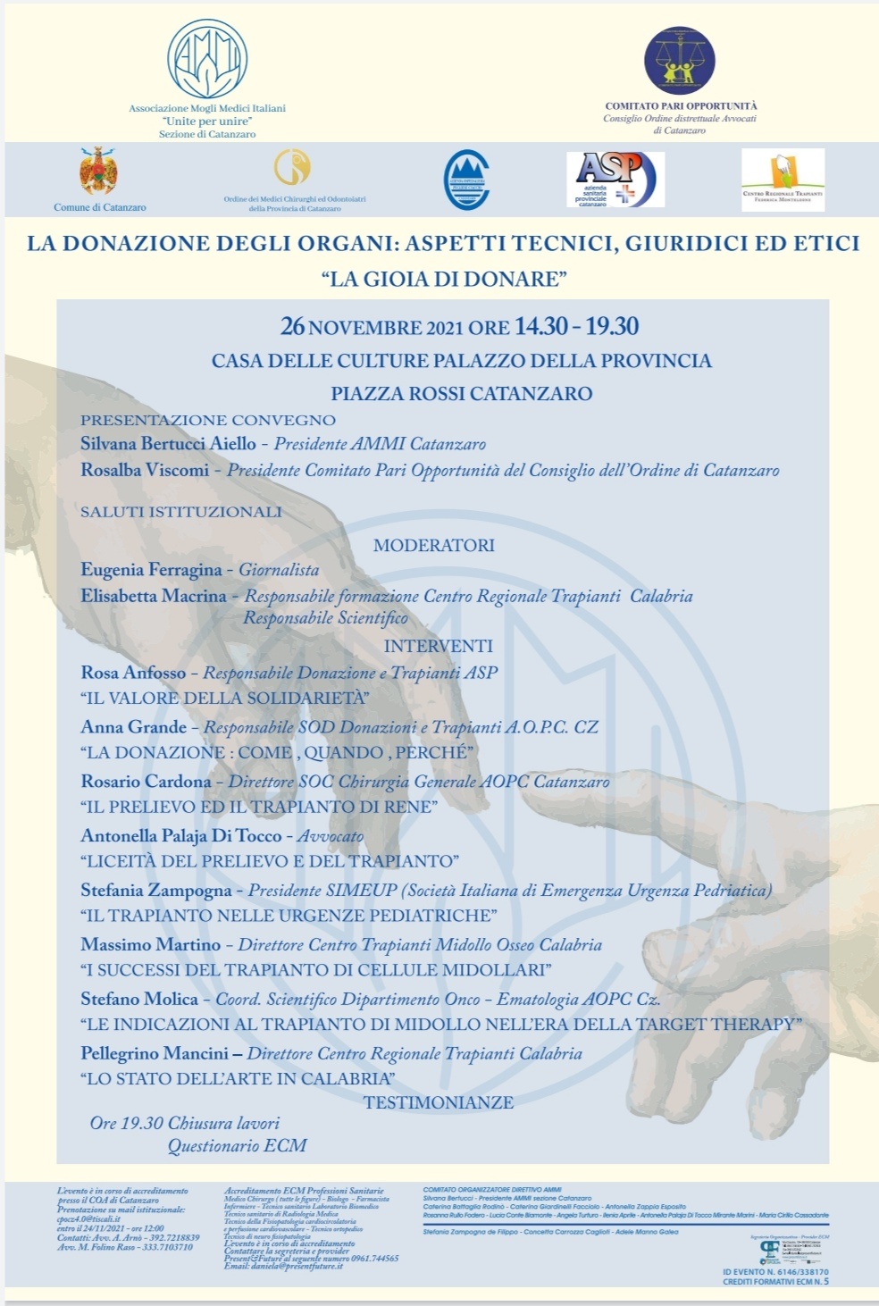Oggi l’incontro promosso dall’Ammi e dal Comitato Pari Opportunità dell’Ordine degli Avvocati di Catanzaro