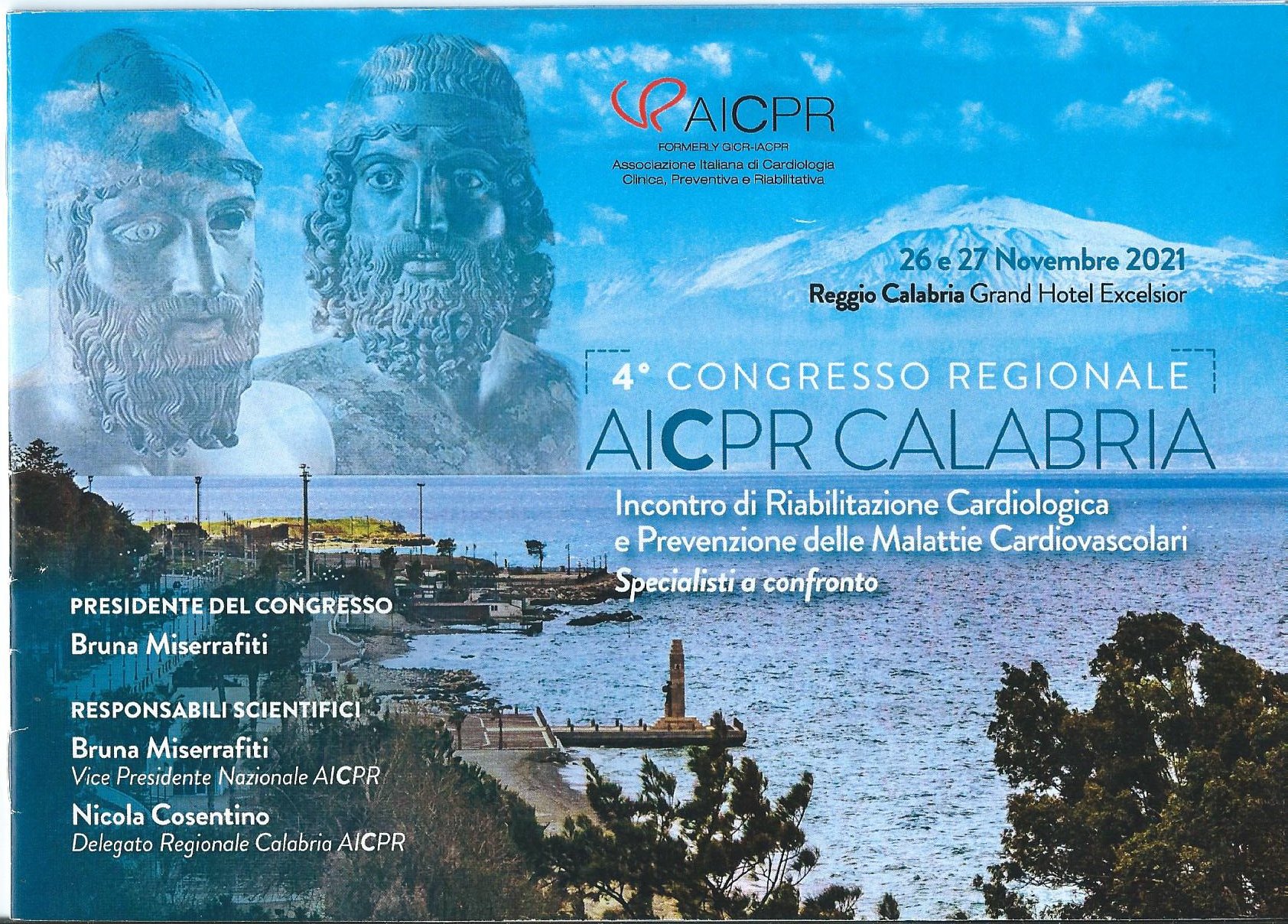 Il 26 e 27 novembre il 4° congresso regionale dell’AICPR Calabria