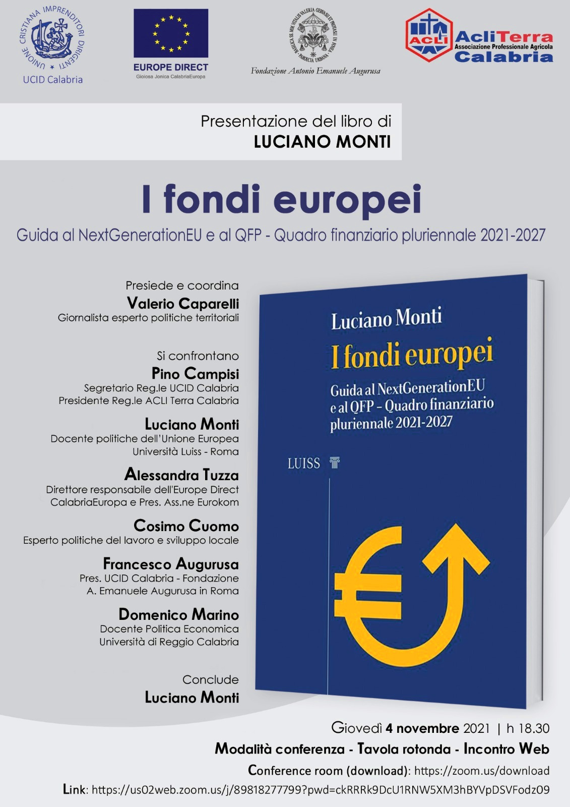Luciano Monti spiega come la Calabria dovrà usare i Fondi Europei del PNRR