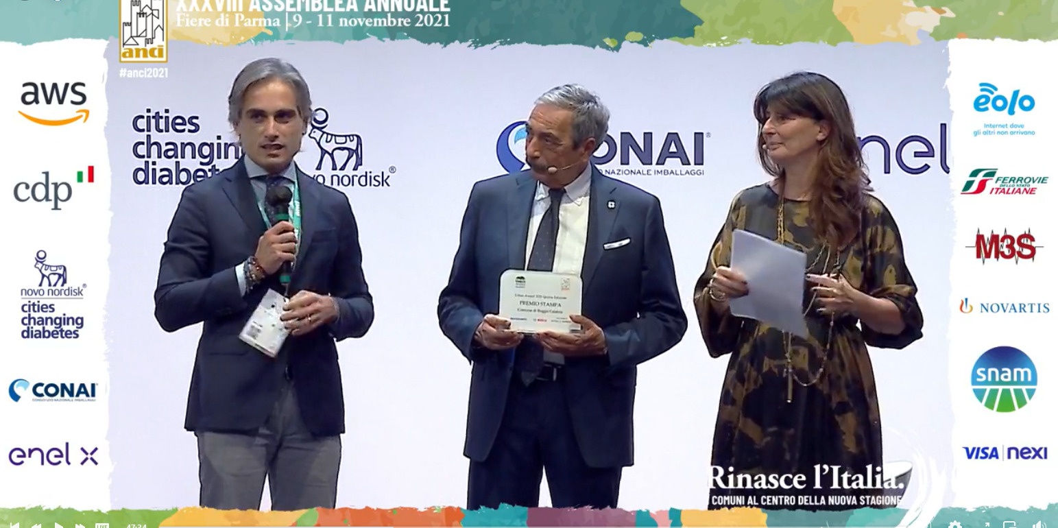 Il Comune di Reggio Calabria premiato agli Urban Awards di Anci