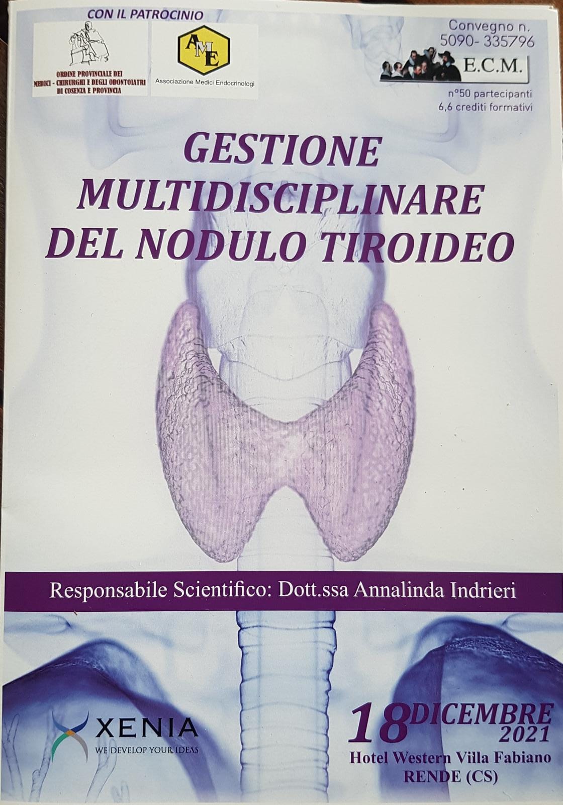 A Rende importante convegno sulla “gestione multidisciplinare del nodulo tiroideo”