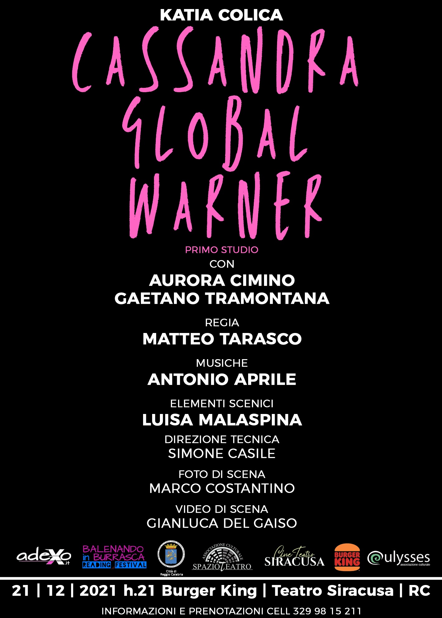 Reggio Calabria – Il Politeama Siracusa riapre al teatro con Cassandra Global Warner