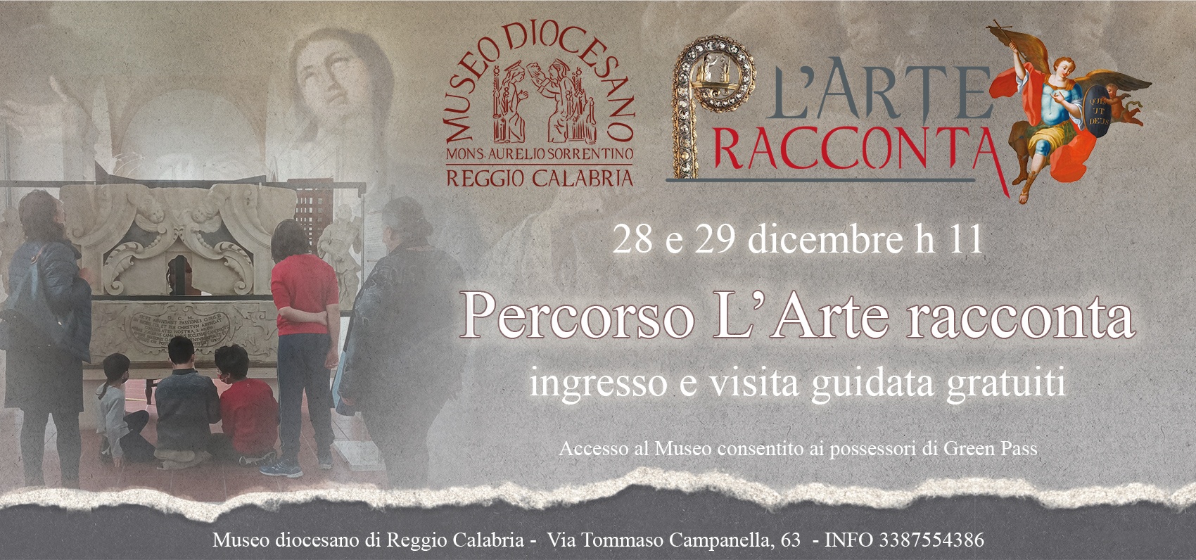 28 e 29 dicembre appuntamento con “L’arte racconta” al Museo diocesano di Reggio Calabria