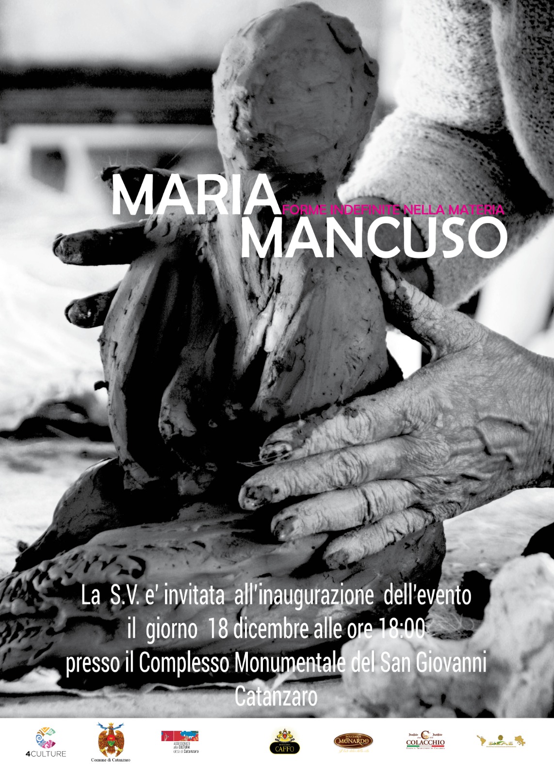 Al Complesso Monumentale del San Giovanni di Catanzaro la mostra a cura di 4Culture “Maria Mancuso. Forme indefinite nella materia”