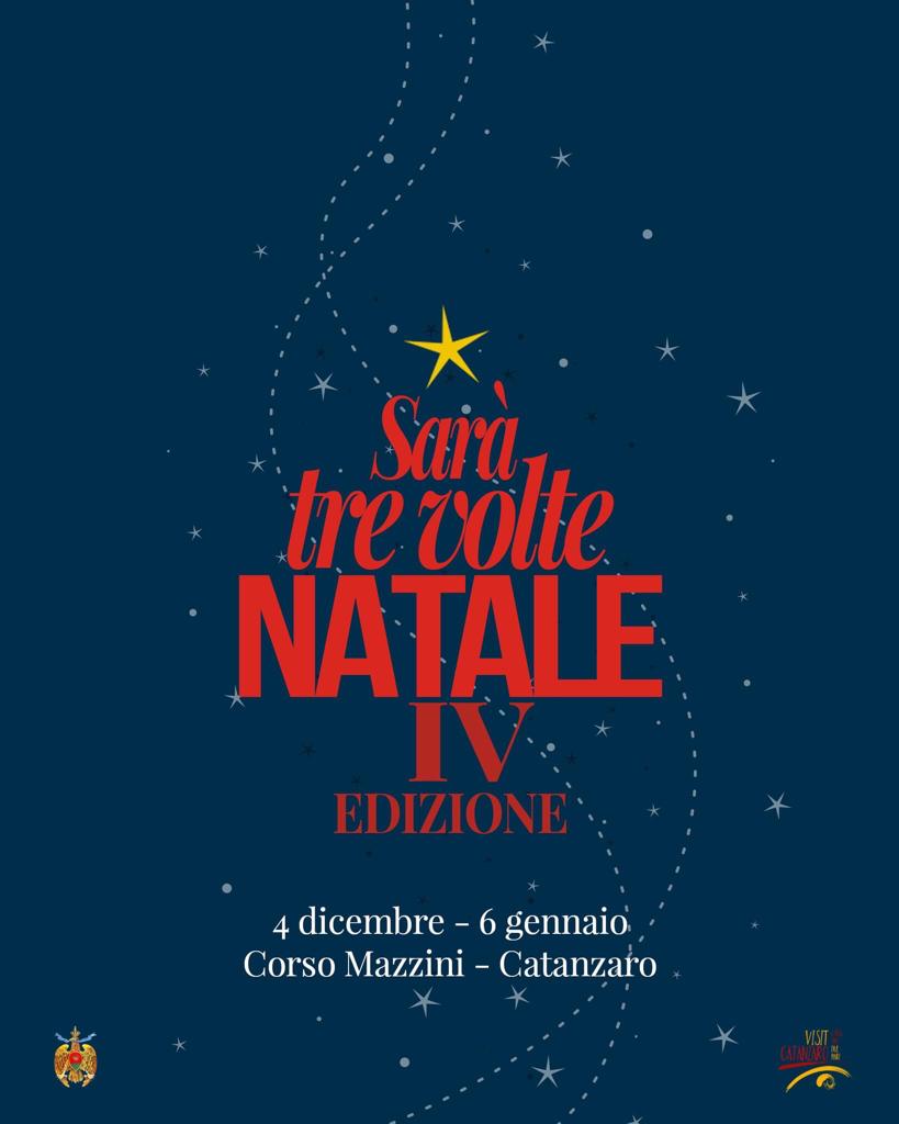 Catanzaro: ‘Sarà 3 volte Natale”, tutto il programma degli eventi natalizi