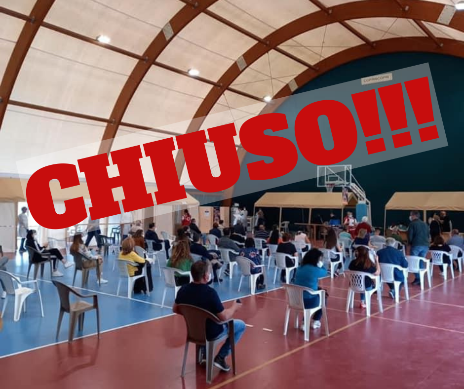 Paola – Chiude l’Hub vaccinale del Palatenda. Graziano Di Natale attenziona la vicenda