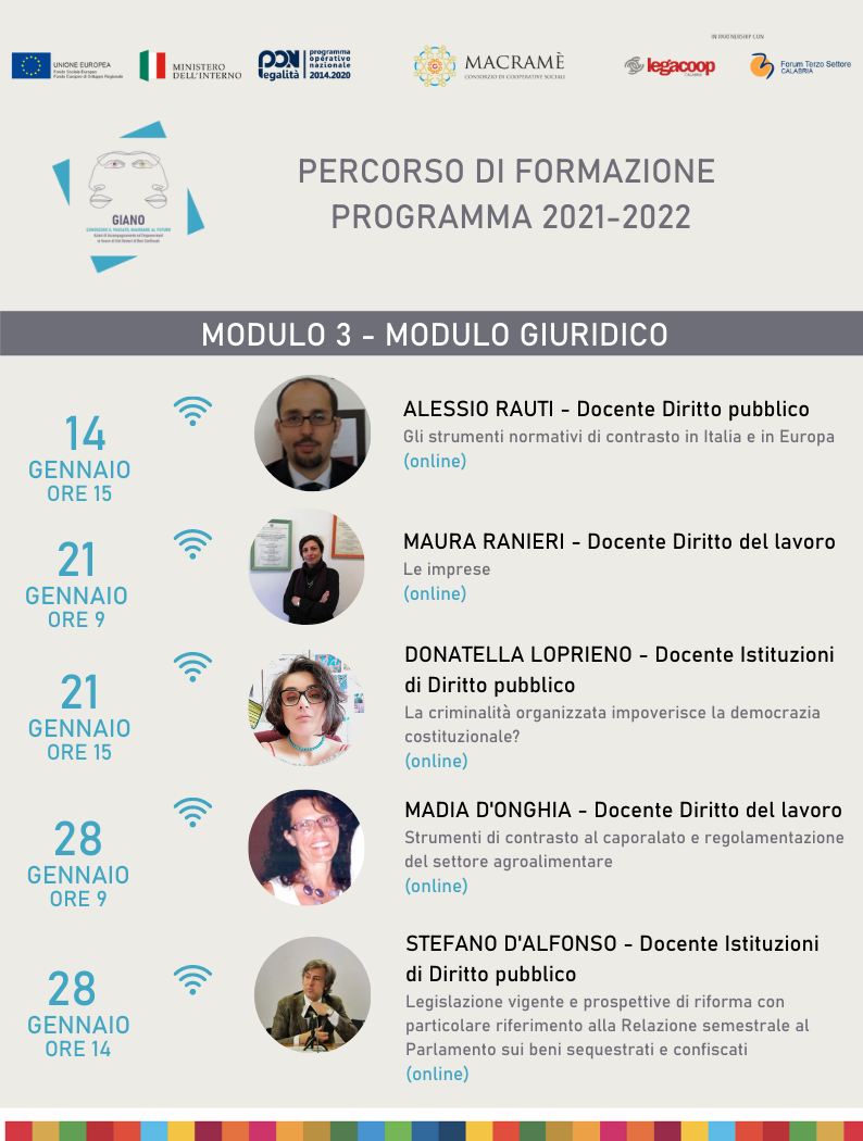 Continua online la formazione sui beni confiscati del Consorzio Macramè